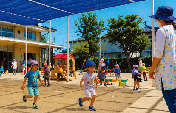 幼稚園・保育園の屋外作業に